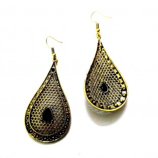 Golden Oxidized Earrings Jhumka Jhumki Jewelry Bollywood Drop Dangle Long EA278